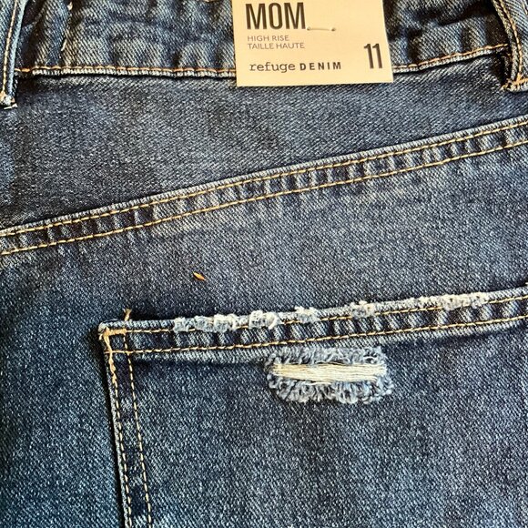 NWT Refuge‎ Denim MOM Jean Shorts Size 11 High Rise - Picture 4 of 6